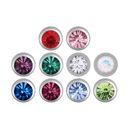 Side Threaded Jewelled Balls