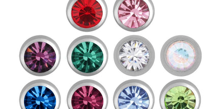 Side Threaded Jewelled Balls