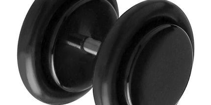 Fake Ear Plug Black