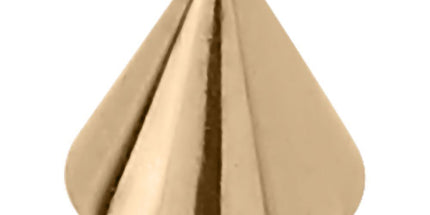 14ct Gold Micro Cone