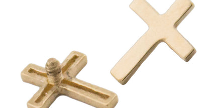 14k White or 14k Yellow Gold Cross Internal Attachment