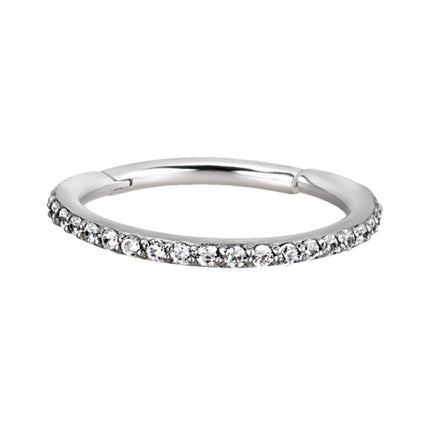 Surgical Steel Jewelled Hinged Conch Ring