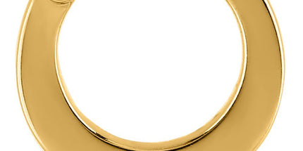 Plain Surgical Steel Septum Clicker. In Gold, Black & Silver