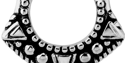 Steel Filigree Shield Hinged Segment Clicker