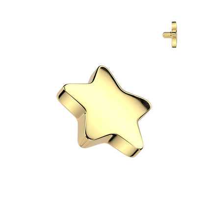 Flat Star Top Internally Threaded Attachment