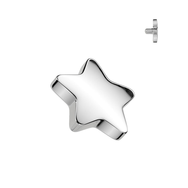 Flat Star Top Internally Threaded Attachment