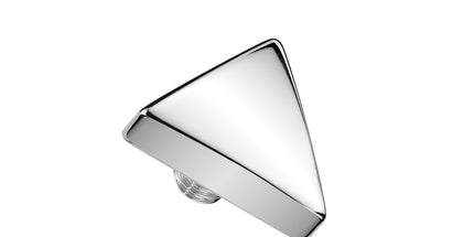 Flat Triangle Top Internally Threaded Attachment
