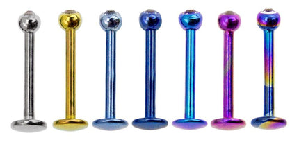 Titanium Micro Jewelled Labret