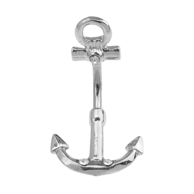 Anchor Fashion Navel In Gold or Silver