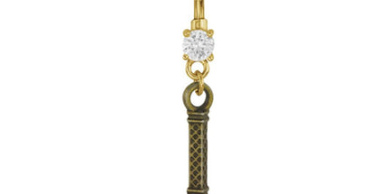 Gold Plated Steel Antique Brass Eiffel Tower Fashion Navel