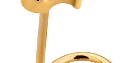 Bright Gold PVD Tear Nose Stud