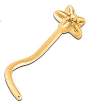 Bright Gold PVD Flower Nose Stud