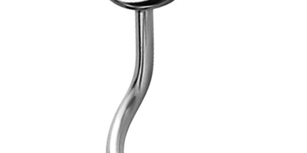 Steel Moon Nose Stud