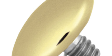 Titanium Zirconline Disc for Internally Threaded Jewellery