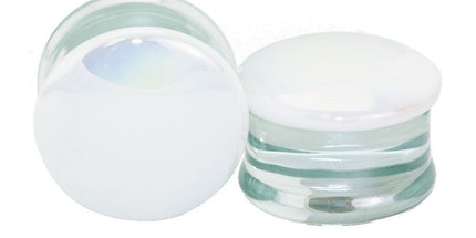 White Pearl Front Glass Plug