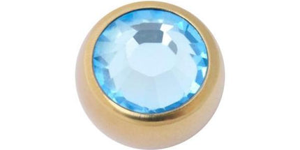 Titanium Zirconline Jewelled Threaded Balls