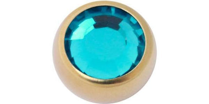 Titanium Zirconline Jewelled Threaded Balls