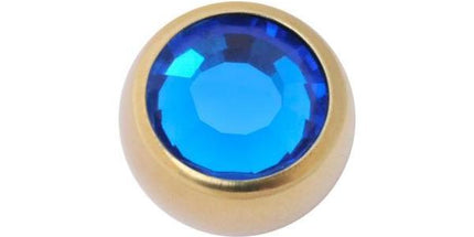 Titanium Zirconline Jewelled Threaded Balls