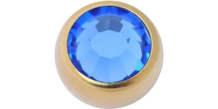 Titanium Zirconline Jewelled Threaded Balls
