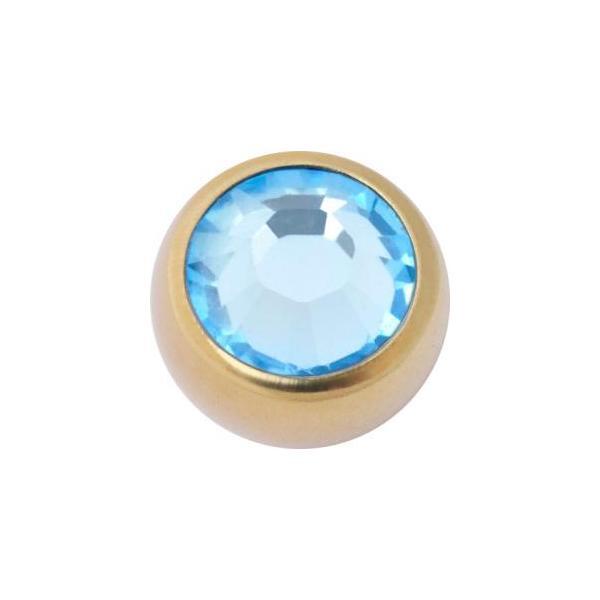 Titanium Zirconline Jewelled Threaded Balls