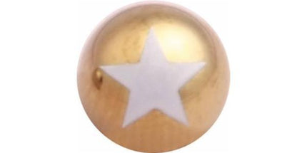 Titanium Zirconline Star Threaded Balls