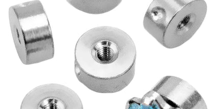 Titanium Clip in Disc with Internal 1.2mm Threading