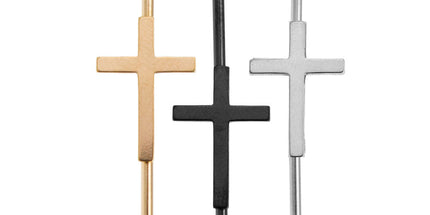 Surgical Steel Cross Industrial Barbell
