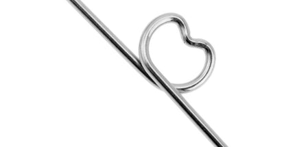 Surgical Steal Heart Loop Industrial Barbell