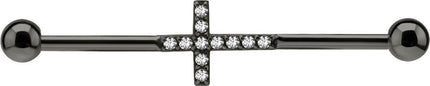 Jewel Cross Industrial Bar