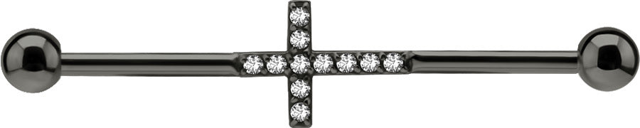 Jewel Cross Industrial Bar