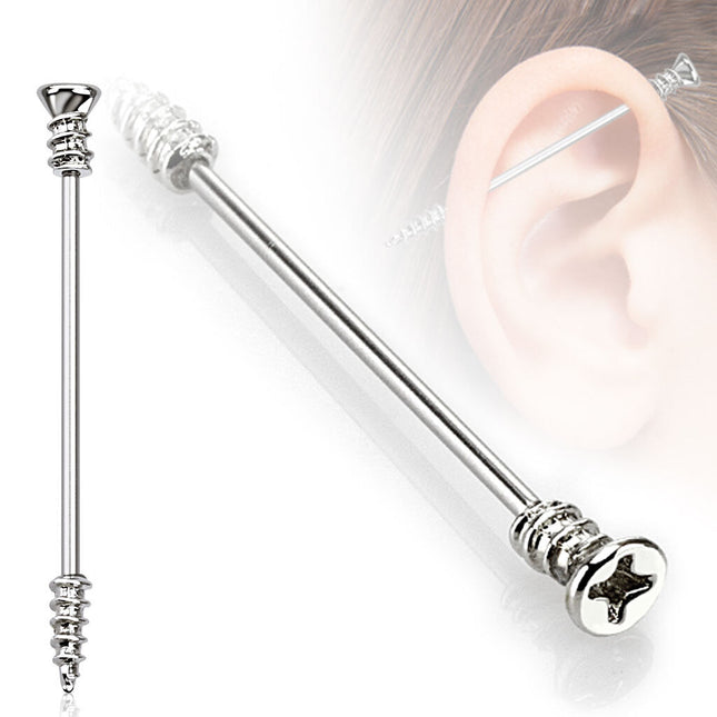 Industrial Barbell Screw Shaped