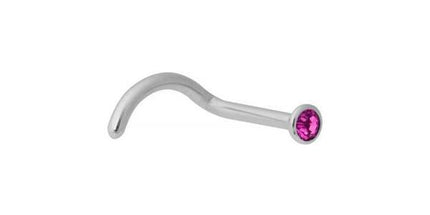 Steel Basicline Jewelled Sparkle Nose Stud