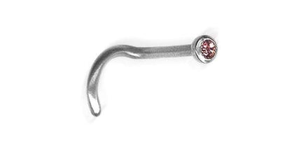 Steel Basicline Jewelled Sparkle Nose Stud