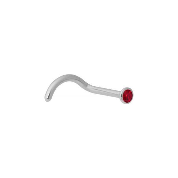 Steel Basicline Jewelled Sparkle Nose Stud