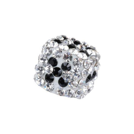 Steel Basicline Multi Jewelled Crystal Dice