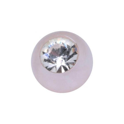 Synthetic Threaded Jewelled Pearl
