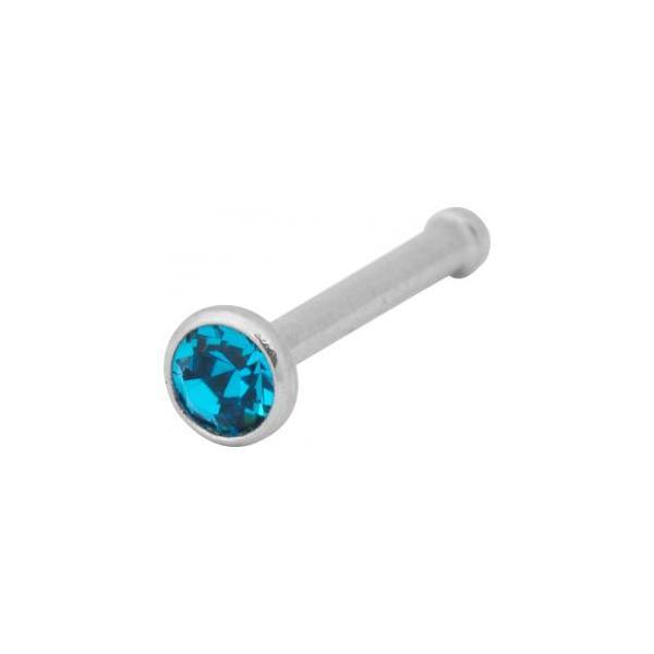 Steel Basicline Jewelled Basic Nose Stud