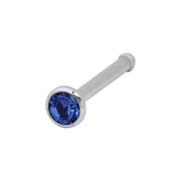 Steel Basicline Jewelled Basic Nose Stud
