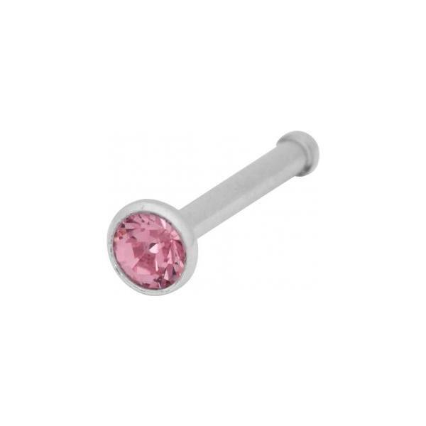 Steel Basicline Jewelled Basic Nose Stud
