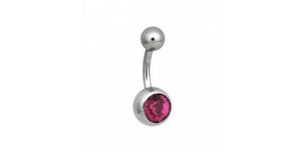 Steel Basicline Jewelled Navel Bananabells