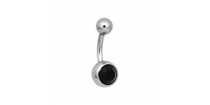Steel Basicline Jewelled Navel Bananabells