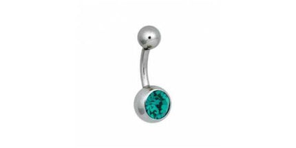 Steel Basicline Jewelled Navel Bananabells