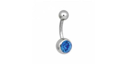 Steel Basicline Jewelled Navel Bananabells