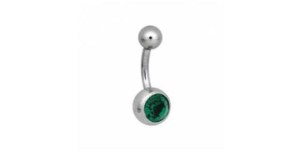 Steel Basicline Jewelled Navel Bananabells