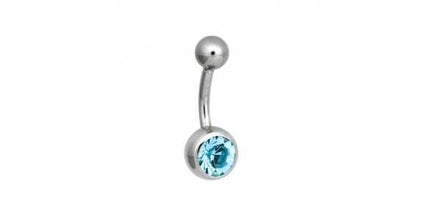 Steel Basicline Jewelled Navel Bananabells