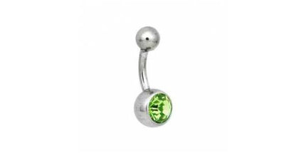 Steel Basicline Jewelled Navel Bananabells
