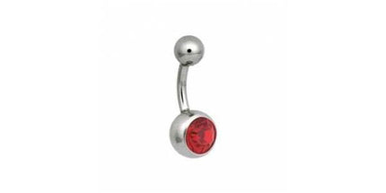 Steel Basicline Jewelled Navel Bananabells