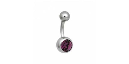 Steel Basicline Jewelled Navel Bananabells