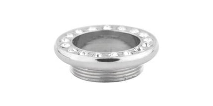 Steel Basicline Jewelled Fronts for Internally Threaded Flesh Tunnels