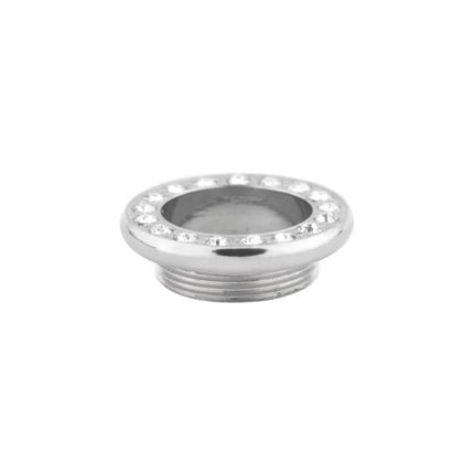Steel Basicline Jewelled Fronts for Internally Threaded Flesh Tunnels
